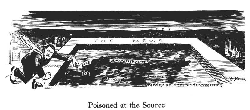 Poisoned at the Source by Art Young, The Masses, 1912 or 1913. †